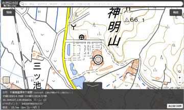 電子地図の画像です。