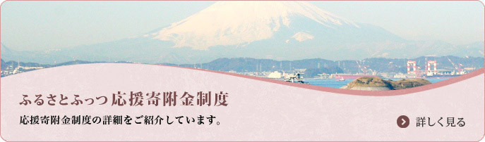 ふるさとふっつ応援寄附金制度 応援寄付金制度の詳細をご紹介しています。